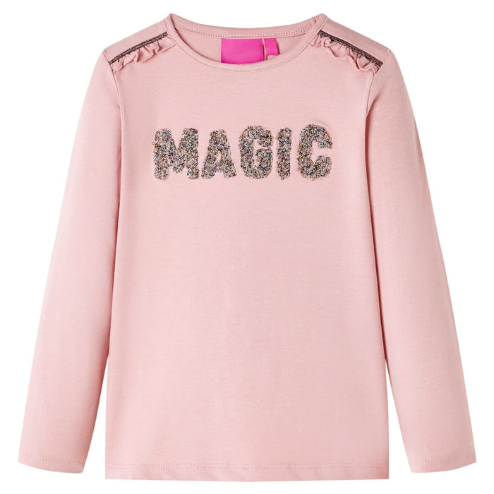 Maglietta Bambini a Maniche Lunghe Rosa Chiaro 116cod mxl 132299