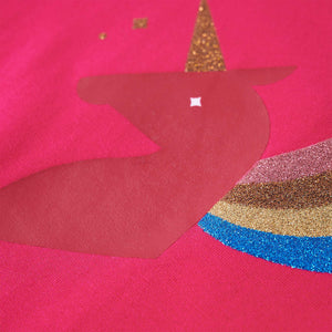 Maglietta da Bambina a Maniche Lunghe Fucsia 104 14295