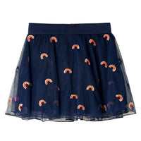 Gonna da Bambina con Tulle Blu Marino 92 14299