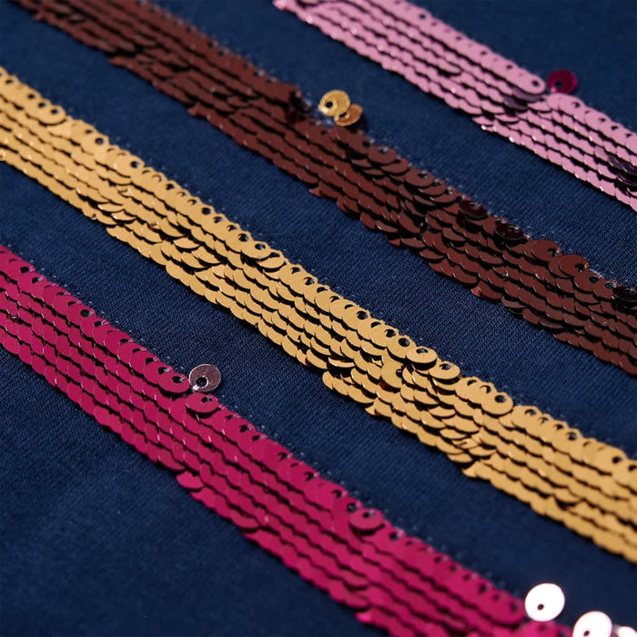 Abito in Felpa da Bambina Blu Marino 116 14311