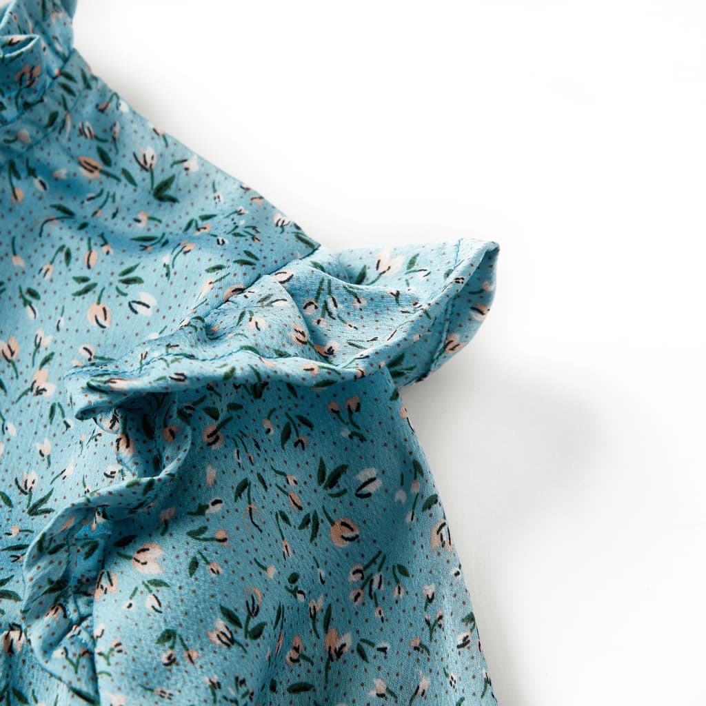 Abito da Bambina a Maniche Lunghe Blu 128 14327