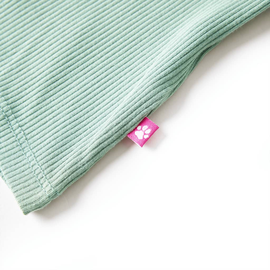 Maglietta da Bambina Maniche Lunghe a Lupetto Menta Scuro 92 14329