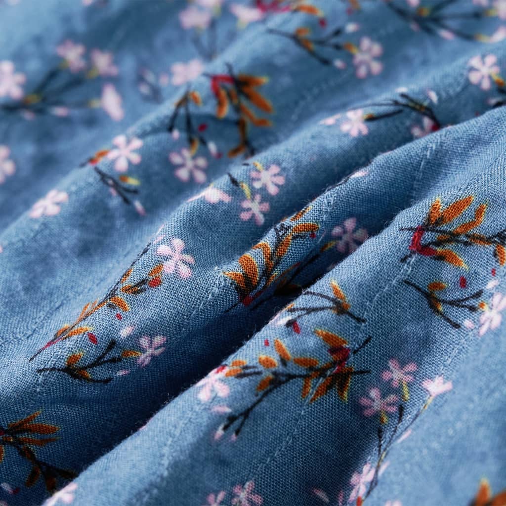 Abito da Bambina a Maniche Lunghe Color Petrolio 92 14349