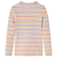 Maglietta da Bambina Maniche Lunghe a Lupetto Ecru 104