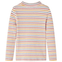 Maglietta da Bambina Maniche Lunghe a Lupetto Ecru 128cod mxl 132013