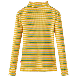 Maglietta da Bambina Maniche Lunghe a Lupetto Ocra 92cod mxl 108038