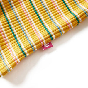 Maglietta da Bambina Maniche Lunghe a Lupetto Ocra 92 14359