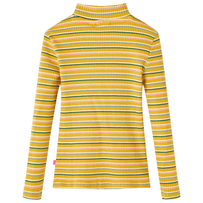 Maglietta da Bambina Maniche Lunghe a Lupetto Ocra 104cod mxl 132014