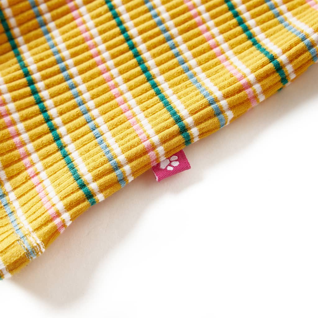 Maglietta da Bambina Maniche Lunghe a Lupetto Ocra 116 14361