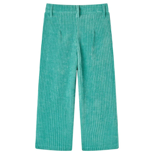 Pantaloni per Bambini in Velluto a Coste Verde Menta 128 14367