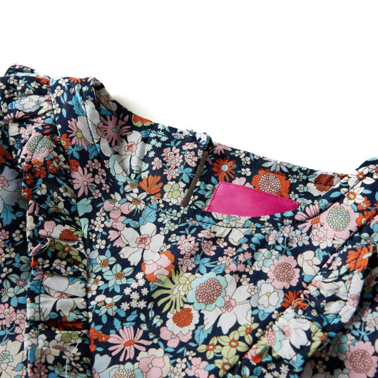 Camicia da Bambina a Maniche Lunghe Blu Scuro 128 14377