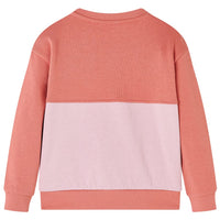 Felpa da Bambina Color Block Rosa 92cod mxl 108657