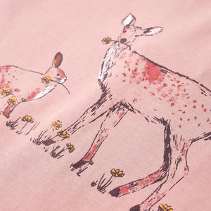 Maglietta da Bambina a Maniche Lunghe Rosa 104 14390