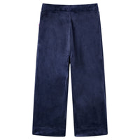Pantaloni da Bambino in Velluto Blu Scuro 92cod mxl 108154