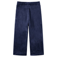 Pantaloni da Bambino in Velluto Blu Scuro 128 14402