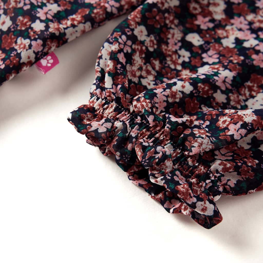 Camicia da Bambina a Maniche Lunghe Rosa Scuro 92 14404