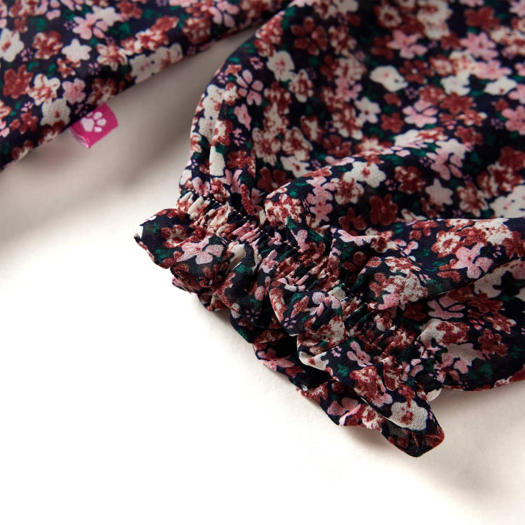 Camicia da Bambina a Maniche Lunghe Rosa Scuro 104 14405