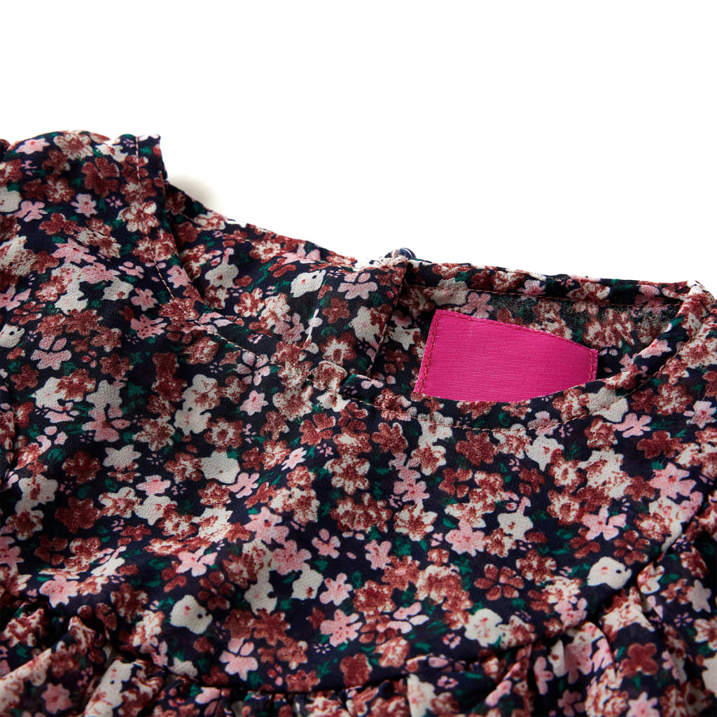 Camicia da Bambina a Maniche Lunghe Rosa Scuro 116 14406