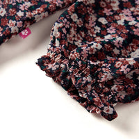 Camicia da Bambina a Maniche Lunghe Rosa Scuro 116