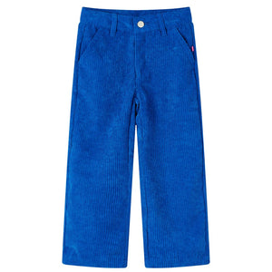 Pantaloni per Bambini in Velluto a Coste Blu Cobalto 104cod mxl 84313