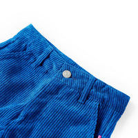 Pantaloni per Bambini in Velluto a Coste Blu Cobalto 104cod mxl 84313