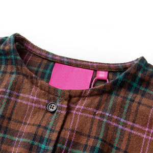 Abito da Bambina a Maniche Lunghe Cognac 128 14452