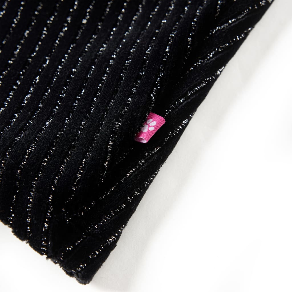 Gonna da Bambina con Vita Leopardata Nera 116 14481