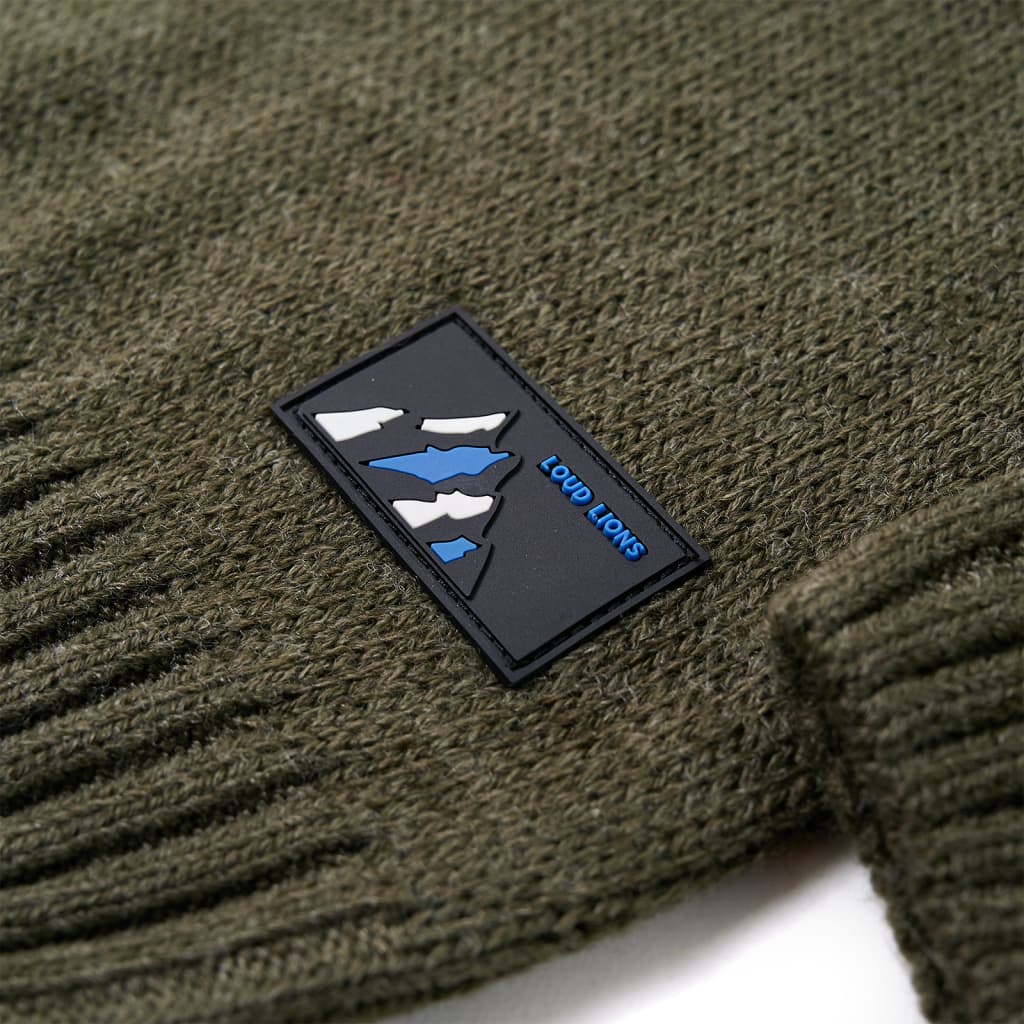 Maglione per Bambini Lavorato a Maglia Cachi 104 14485