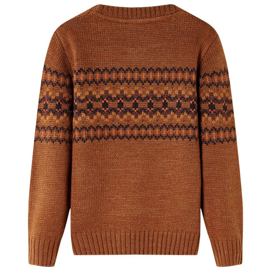 Maglione per Bambini Lavorato a Maglia Cognac 92 14489
