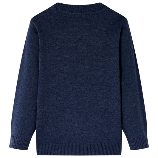 Maglione per Bambini Lavorato a Maglia Blu Marino 116