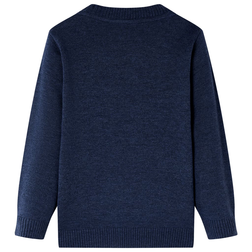 Maglione per Bambini Lavorato a Maglia Blu Marino 128cod mxl 132359