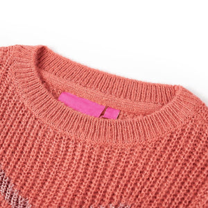 Maglione da Bambina Lavorato a Maglia Rosa Medio 116cod mxl 84465