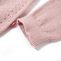 Cardigan da Bambina Lavorato a Maglia Rosa Tenue 116 14521
