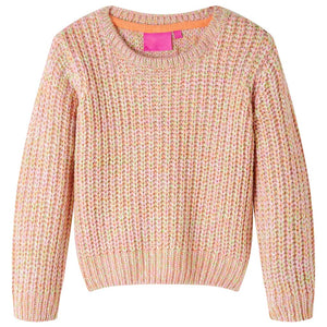 Maglione da Bambina Lavorato a Maglia Rosa Tenue 92cod mxl 108360