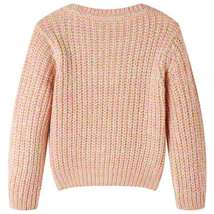 Maglione da Bambina Lavorato a Maglia Rosa Tenue 116cod mxl 117293