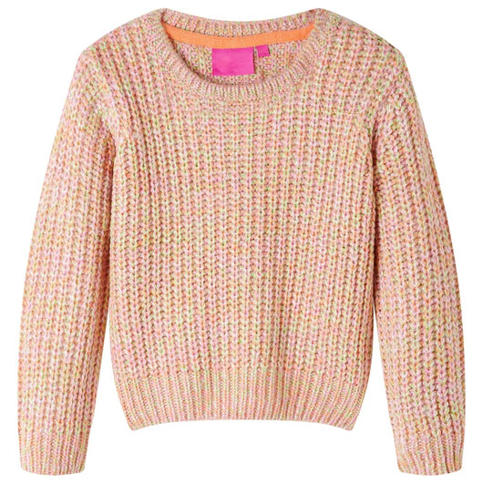 Maglione da Bambina Lavorato a Maglia Rosa Tenue 128cod mxl 84437