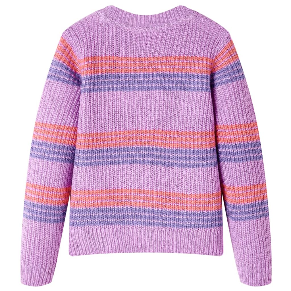 Maglione per Bambini Lavorato a Maglia Lilla e Rosa 140cod mxl 84439