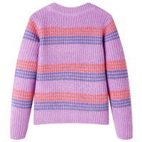 Maglione per Bambini Lavorato a Maglia Lilla e Rosa 140cod mxl 84439