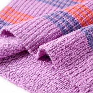 Maglione per Bambini Lavorato a Maglia Lilla e Rosa 140 14538