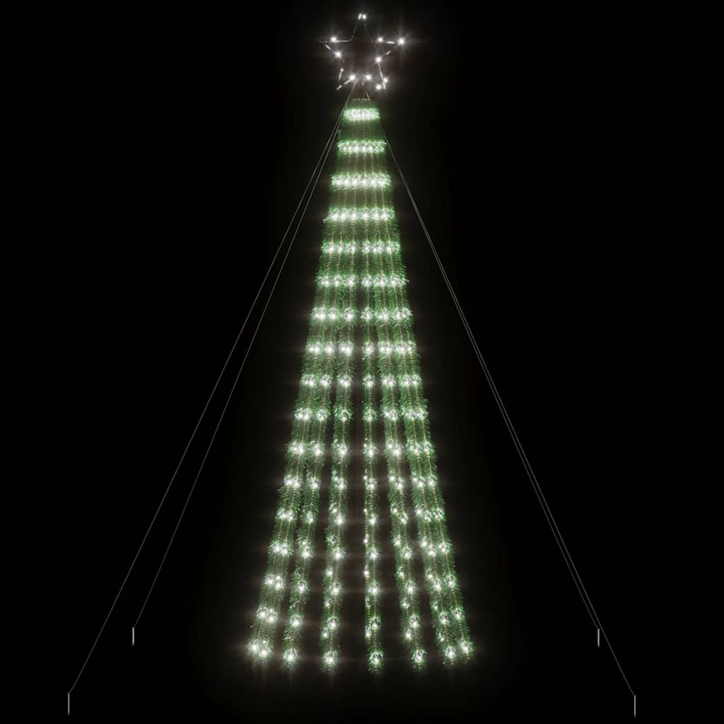 Albero di Natale a LED-Luci decorative natalizie 275 LED Bianco Freddo 180 cm