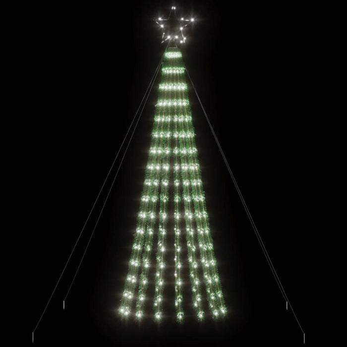 Albero di Natale a LED-Luci decorative natalizie 275 LED Bianco Freddo 180 cm