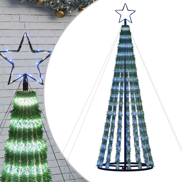 Illuminazione Albero di Natale a Cono 275LED Blu 180cmcod mxl 83422