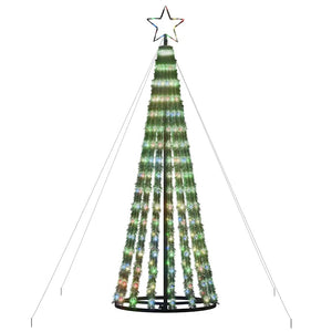 Albero di Natale a LED 275 LED Colorato 180 cm 358067