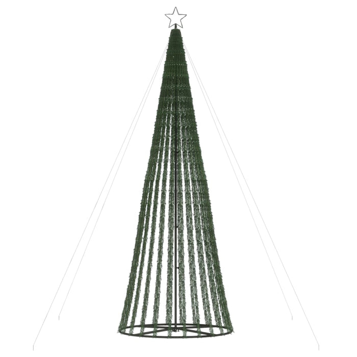 vidaXL Albero di Natale a LED 688 LED Bianco Caldo 300 cm