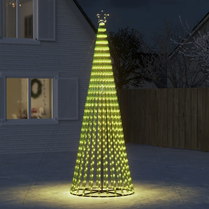 vidaXL Albero di Natale a LED 688 LED Bianco Caldo 300 cm