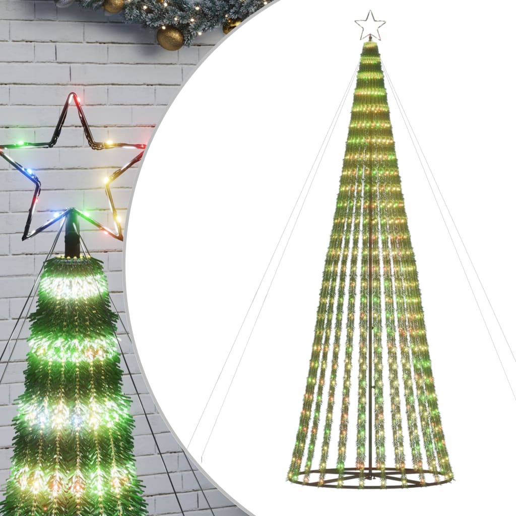 Albero di Natale a LED 688 LED Colorato 300 cm 358071