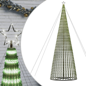 Illuminazione Albero Natale a Cono 1544LED Bianco Freddo 500cmcod mxl 107368