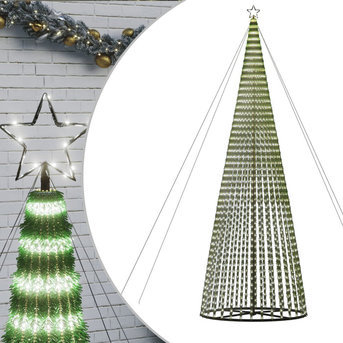 Albero di Natale a LED 1544 LED Bianco Freddo 500 cm 358073