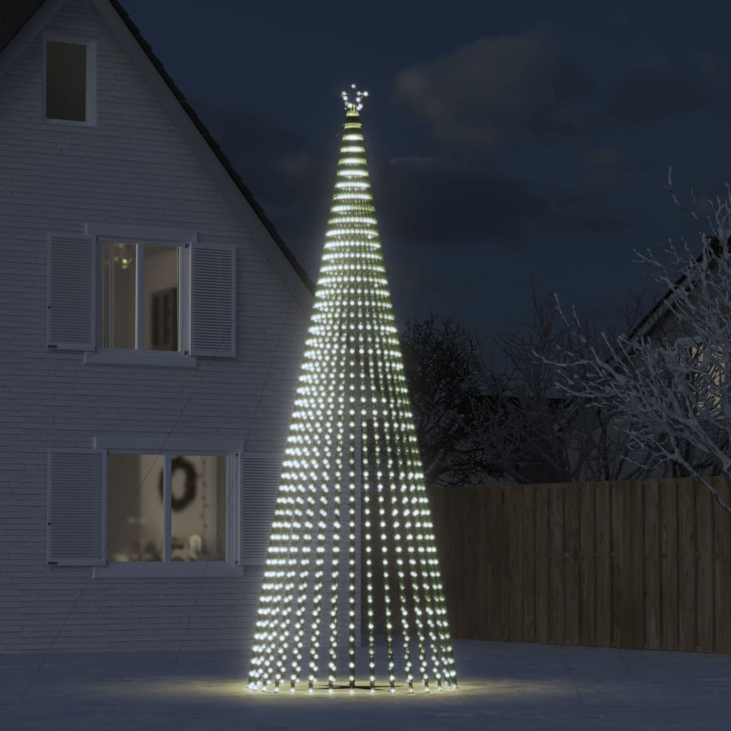 Albero di Natale a LED 1544 LED Bianco Freddo 500 cm 358073