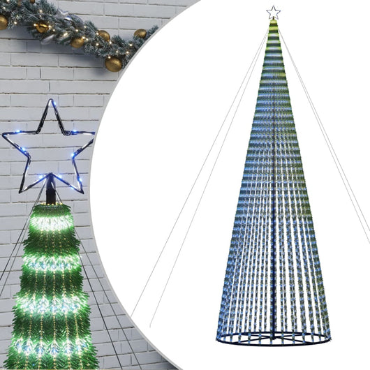 Albero di Natale a LED 1544 LED Blu 500 cm 358074